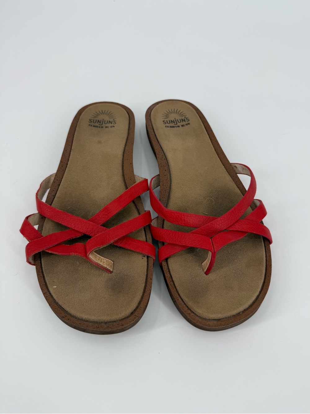 G.H. Bass Sunjuns Strappy Slide Sandal | Red | 9/9.5
